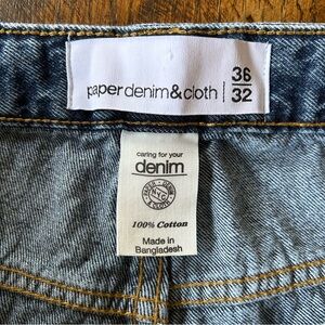 Paper Denim + Cloth 100% Cotton Men's Carpenter-Style Blue Jeans 36x32 EXCELLENT